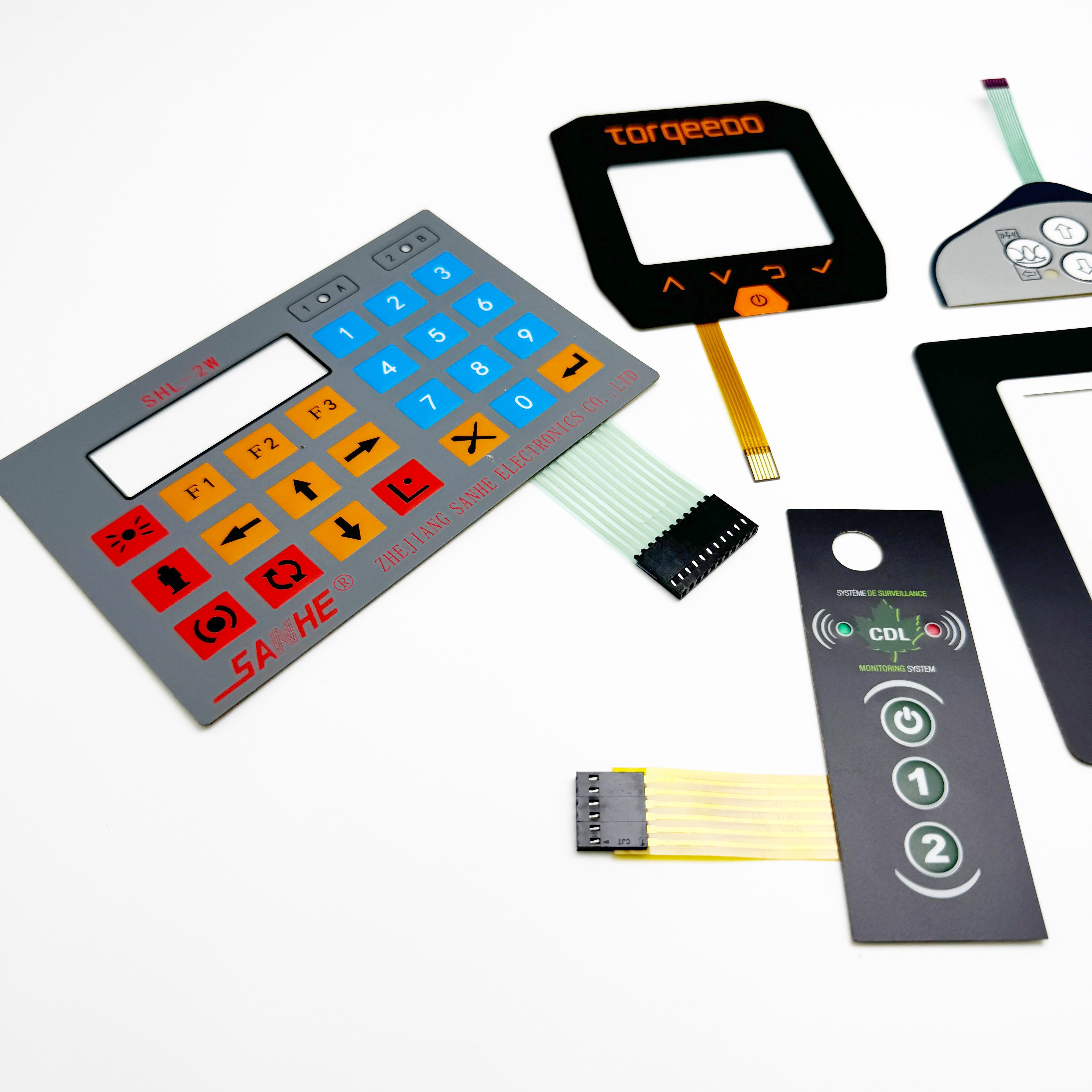 CUSTOM multifunctional membrane switch buttons, designed to be compatible with a wide range of electronic devices and products