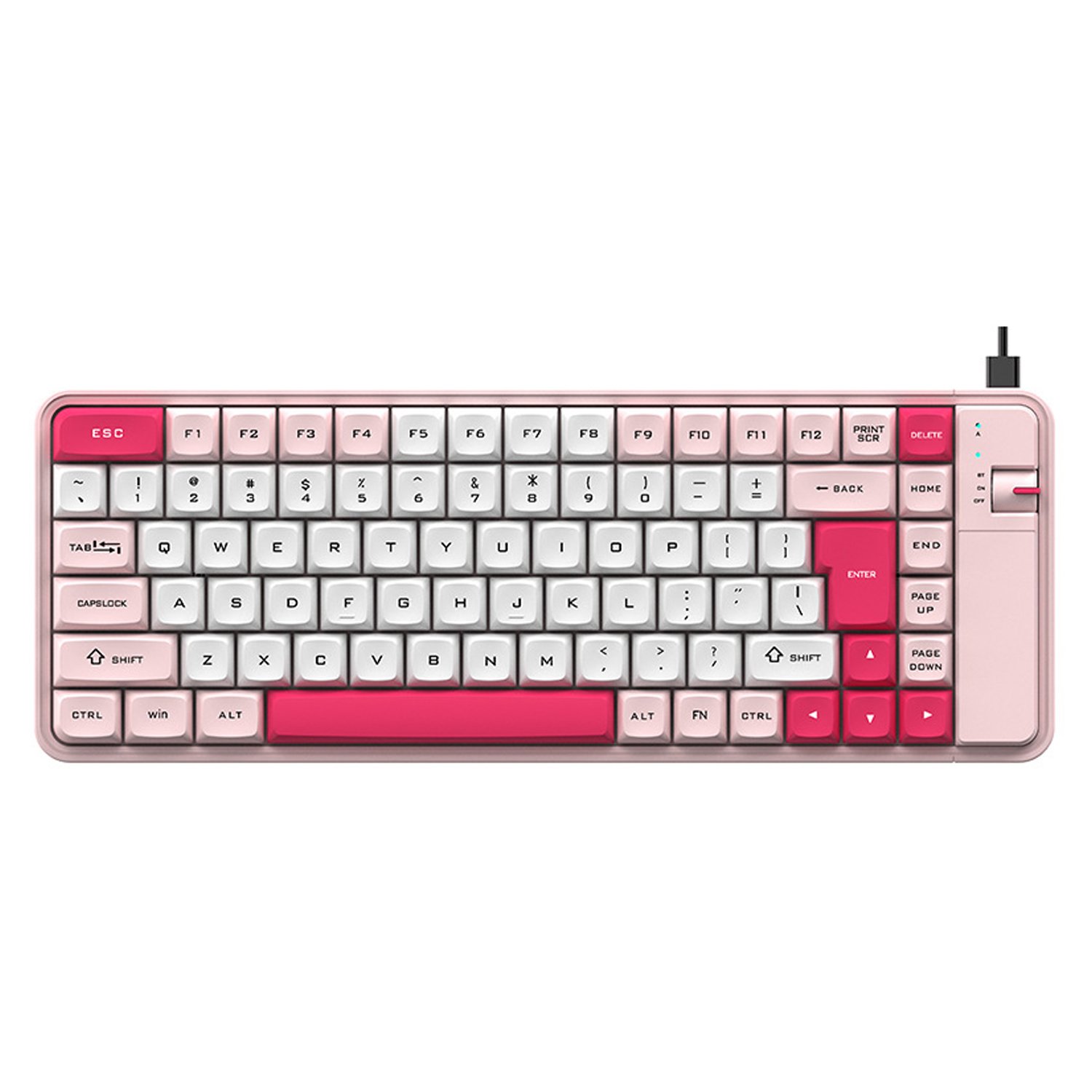 87 Keys Red Switch Gaming Mechanical Keyboard for Computer/laptop RGB Wired Compact PC Tablet Bluetooth Portable OEM RF ABS K7