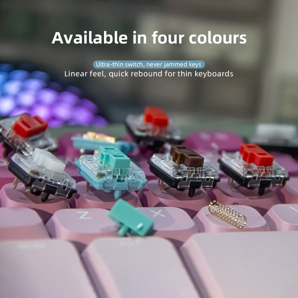 Kailh 1350 Chocolate Choc Low Profile Half High Ultrathin Switch for Keyboard Red Kailh Switches