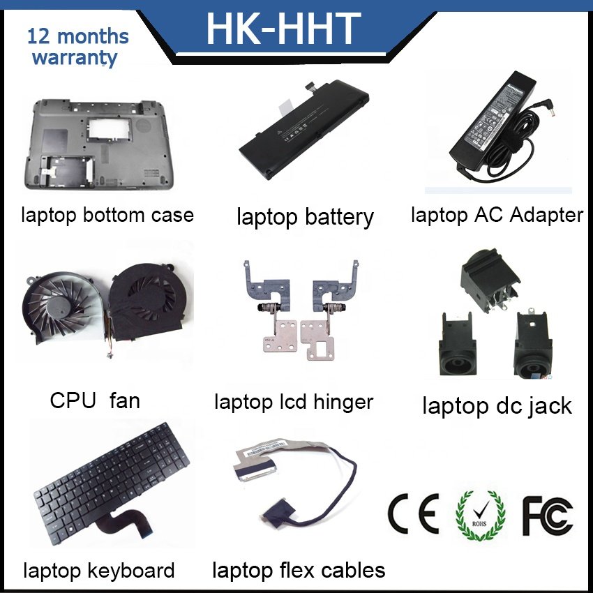 HK-HHT Laptop parts keyboard cover case battery ac adapter charger for laptop accessories