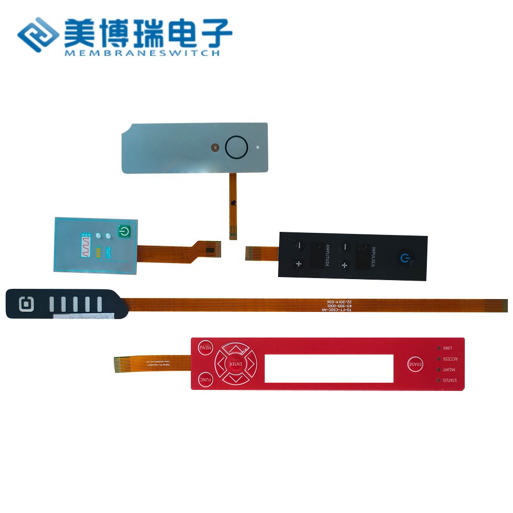 Professional membrane panel switch supplier flat non-tactile membrane keyboard switch