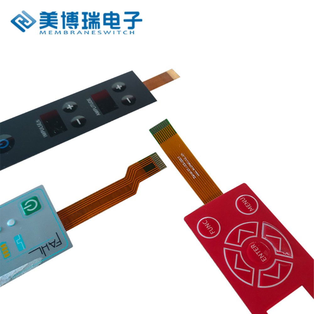 Professional membrane panel switch supplier flat non-tactile membrane keyboard switch