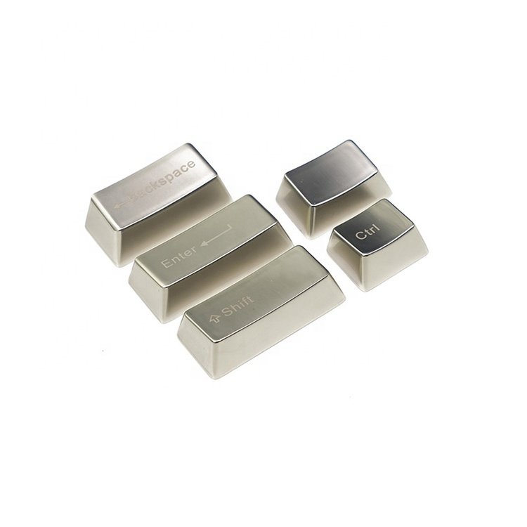 Custom High Precision Cnc Machined Prototype Oem Machining Manufacturing Custom keyboard cover Metal Keycap