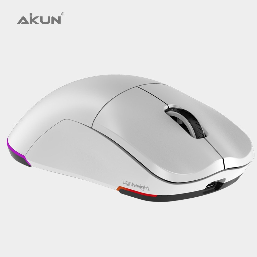 GX43WR 5000dpi Dual Model Cordless 2.4Ghz and Wired Gaming Mouse, RGB Programmable Wired Mouse