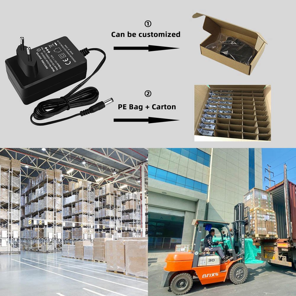 Wholesale CE 12V 1A Power Supply Adapter EU Wall Plug Power Supply Charger for LED Strip Light Speaker Router CCTV Camera