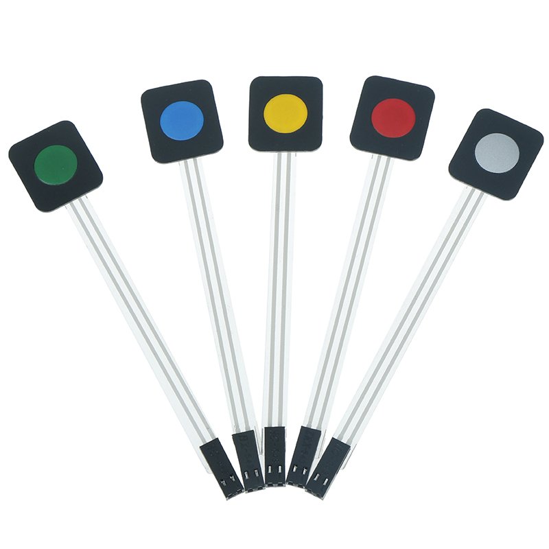 1pc Membrane Switch Keypad 1 Key Matrix Membrane Switch Keyboard Board PET OEM Rohs Metal Dome Screen Printing