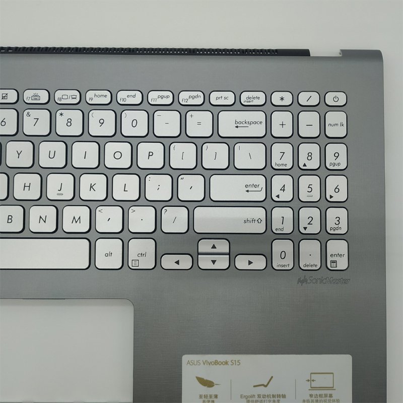 90%-95%New Laptop Palmrest Housing C With Keyboard For Asus VivoBook S15-S5300U/F S530U Y5100UB