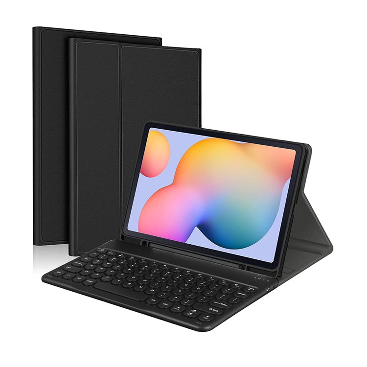 Tablet Case With Wireless Keyboard For Samsung Galaxy Tab A8 10.5 Inch For SM X200 X205 X207 Keyboard Cover With Pencil Holder
