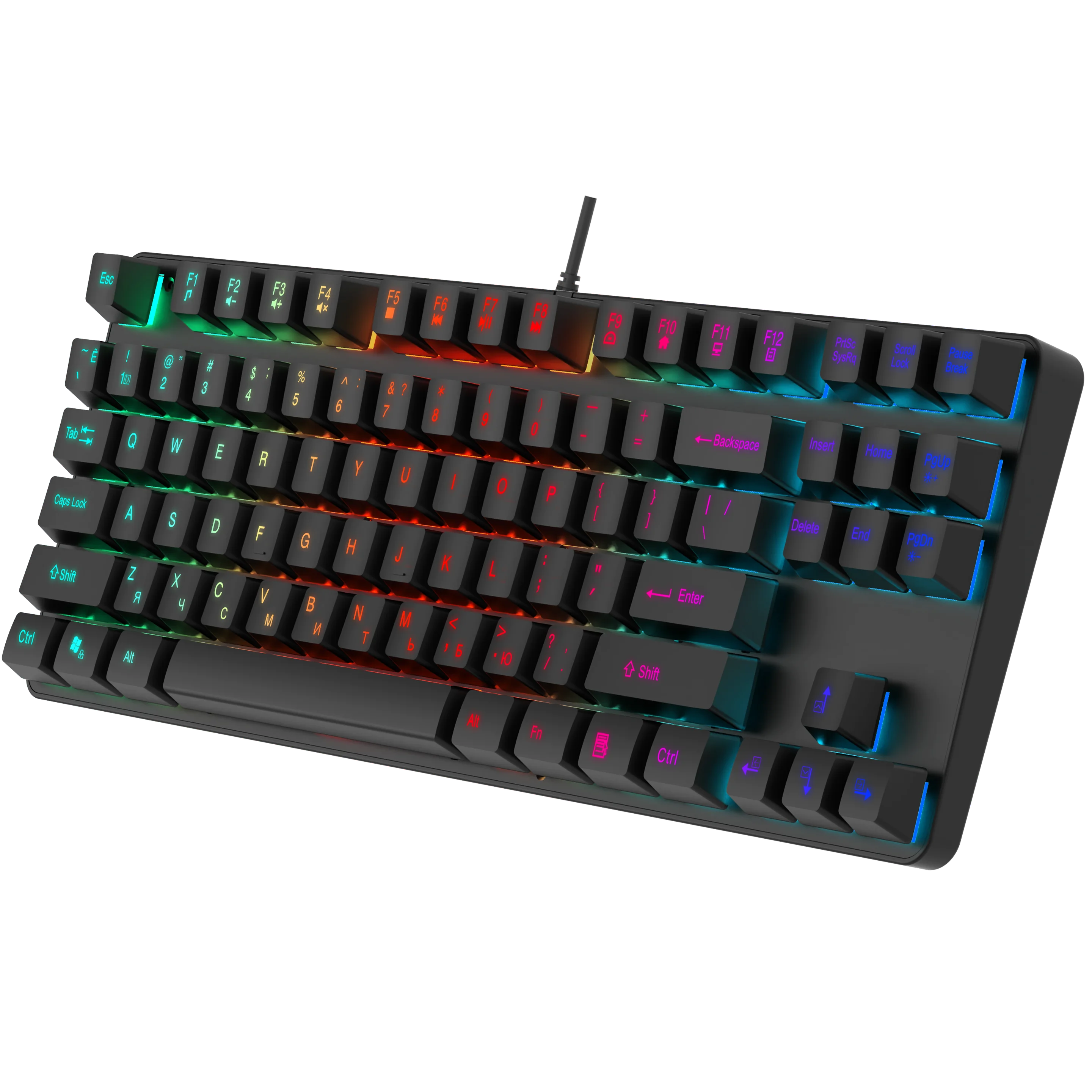 high quality gaming Keyboard Mechanical Keyboard blue switch white 87-key wired gaming mechanical keyboard