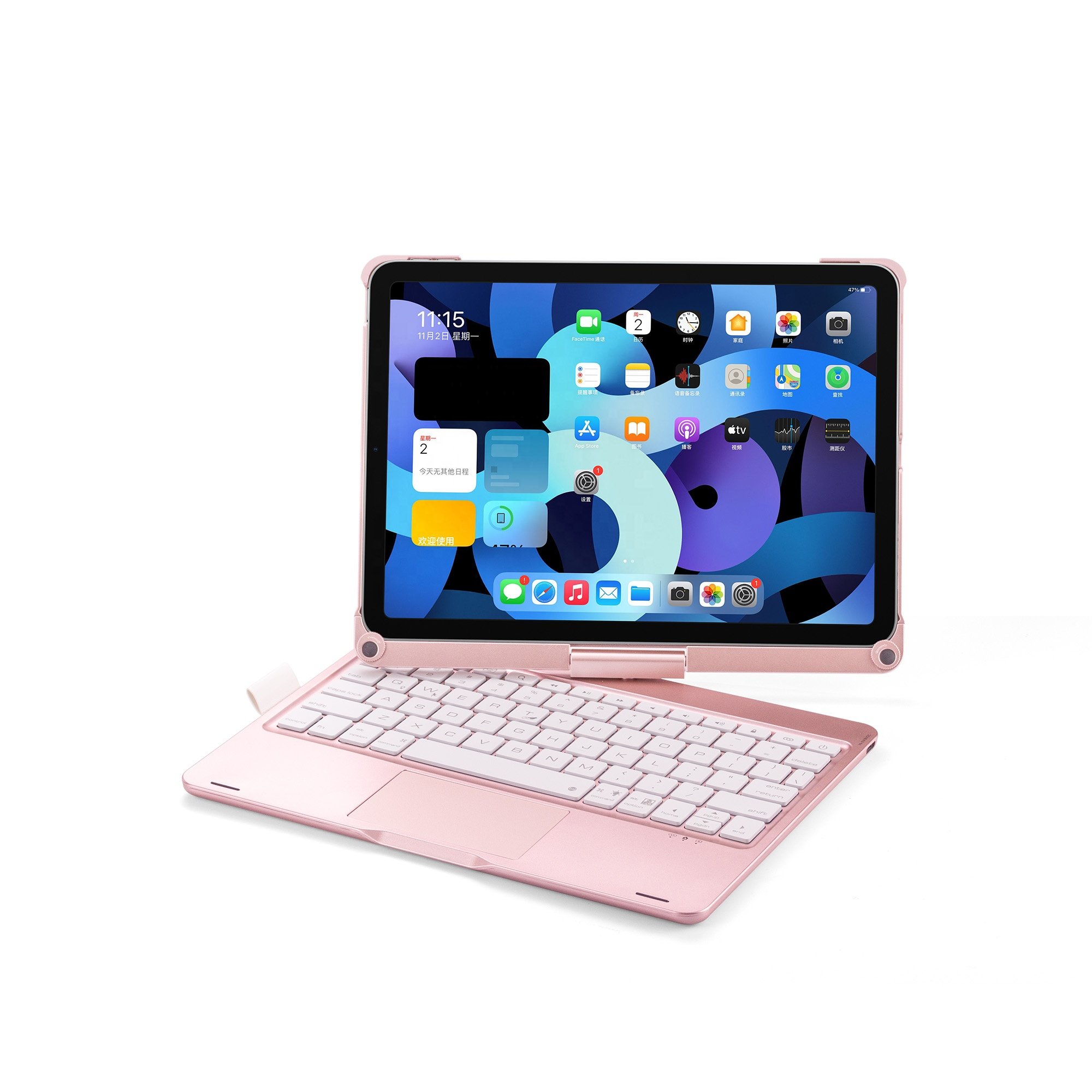 360 Degree Rotation Touchpad Keyboard Wireless Keyboard for iPad Tablet with Keyboard 109 11 inch