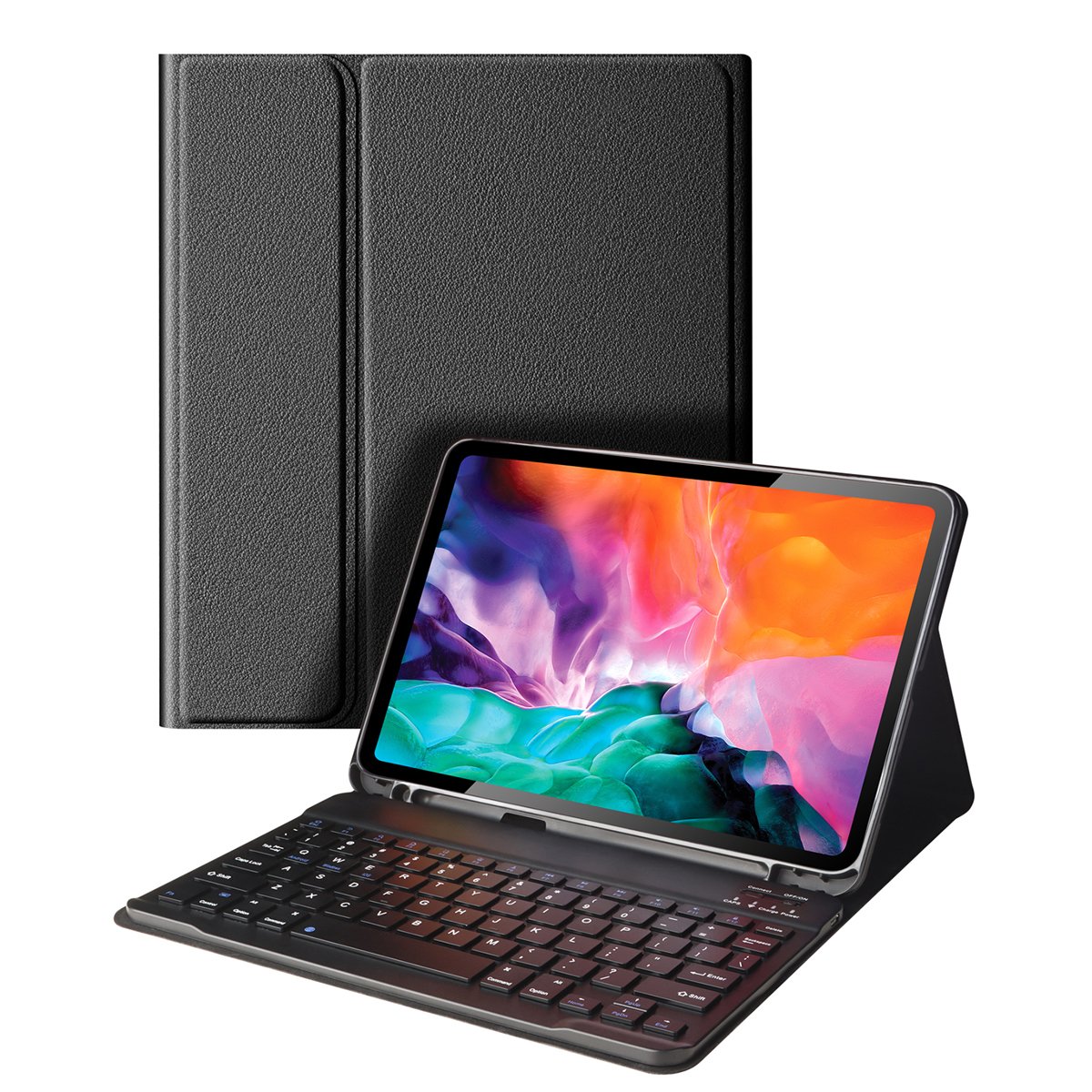 Auto Sleep/Wake Detachable Magnetic iPad Keyboard Case with Pencil Holder Stand Folio Protect Cover Case for iPad Pro 11