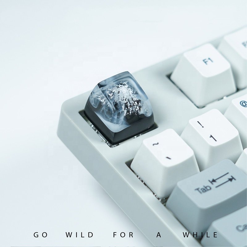 Customized SA Profile Resin Mount Fuji Keycaps For MX Switches Mechanical Keyboard Creative Resin Keycap