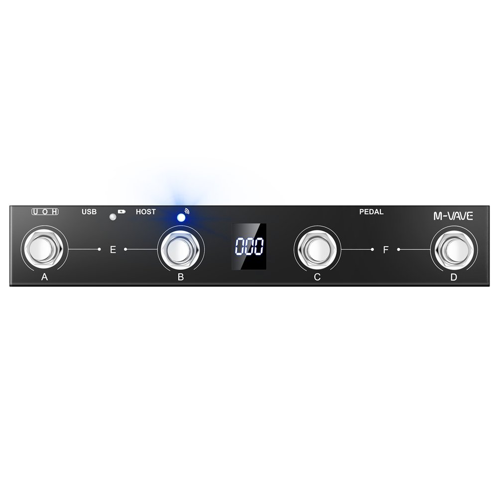 MIDI Foot Controller Multi-Effects USB-MIDI Support all PC/CC/Note/ON/OFF/SYSEX commander 4 Foot Switches