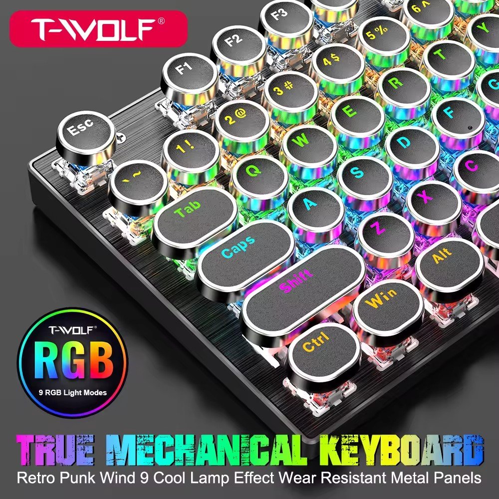 For Ansi layout low profile backlit gaming mechanical keyboard gaming keyboards keycap set black pink and white