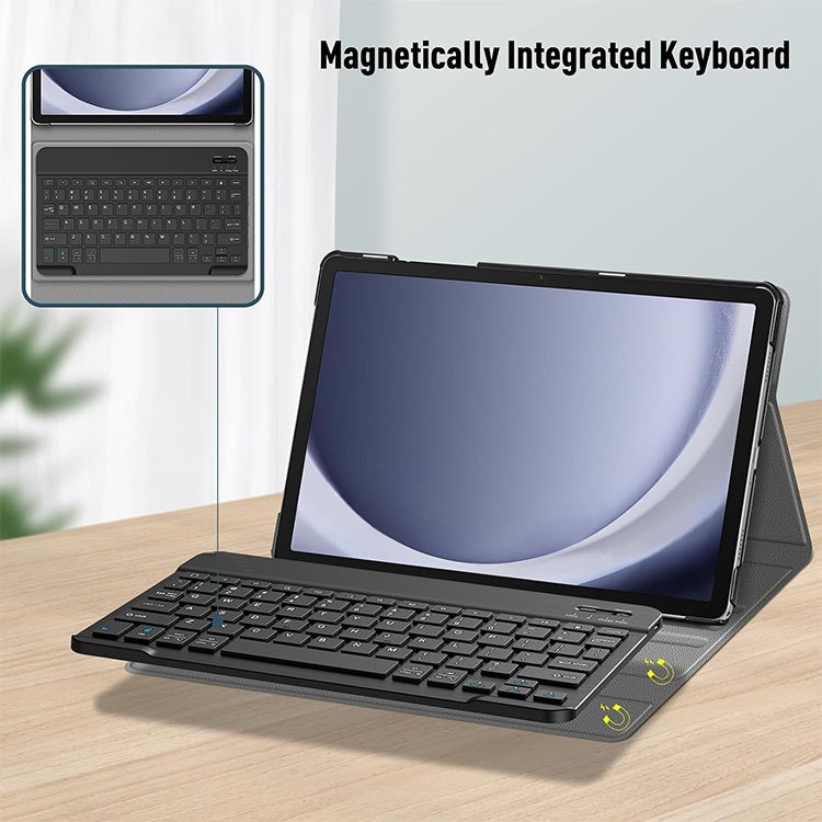 For Samsung Galaxy Tab A9 Plus 11 inch Case Magnetic Keyboard Case for Samsung Tab A9+ SM-X210N/X216B Detachable Keyboard Cover