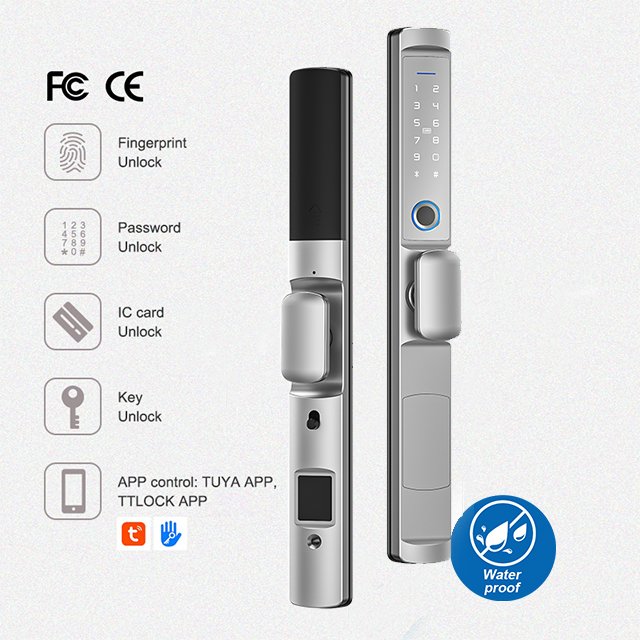 Tuya Electric Lock For Glass Door Security Waterproof Outdoor Tuya Wifi Key Door Lock For Home