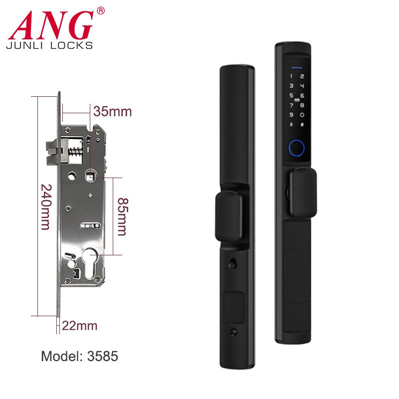 Tuya Electric Lock For Glass Door Security Waterproof Outdoor Tuya Wifi Key Door Lock For Home