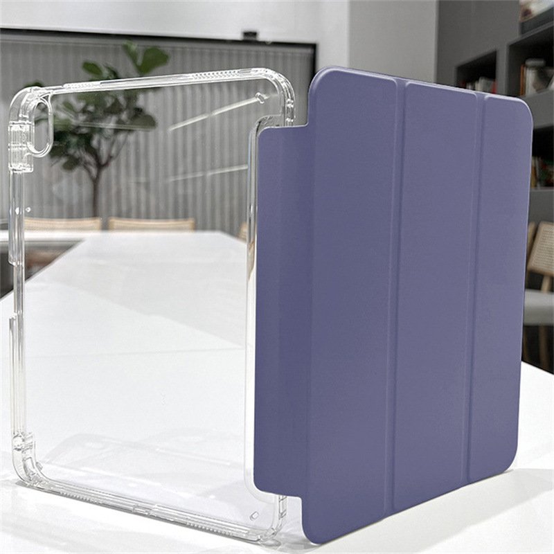 Shockproof Clear TPU Acrylic Bumper Tablet Case PU Leather With Soft Tpu Cover For iPad pro12.9 2022