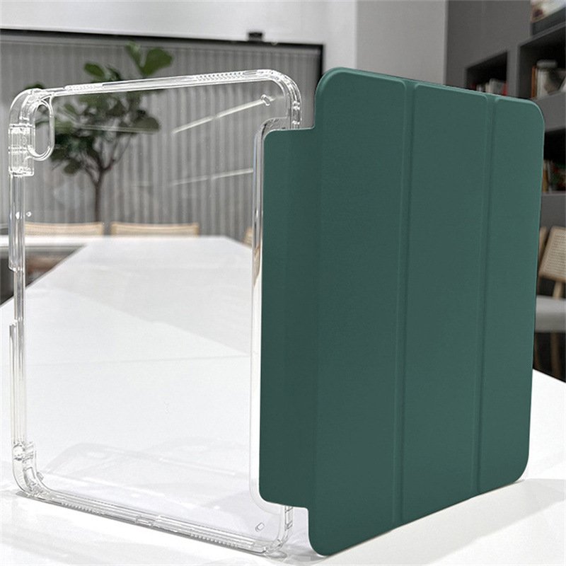 Shockproof Clear TPU Acrylic Bumper Tablet Case PU Leather With Soft Tpu Cover For iPad pro12.9 2022