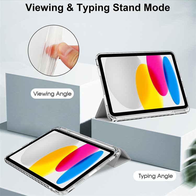 Shockproof Clear TPU Acrylic Bumper Tablet Case PU Leather With Soft Tpu Cover For iPad pro12.9 2022