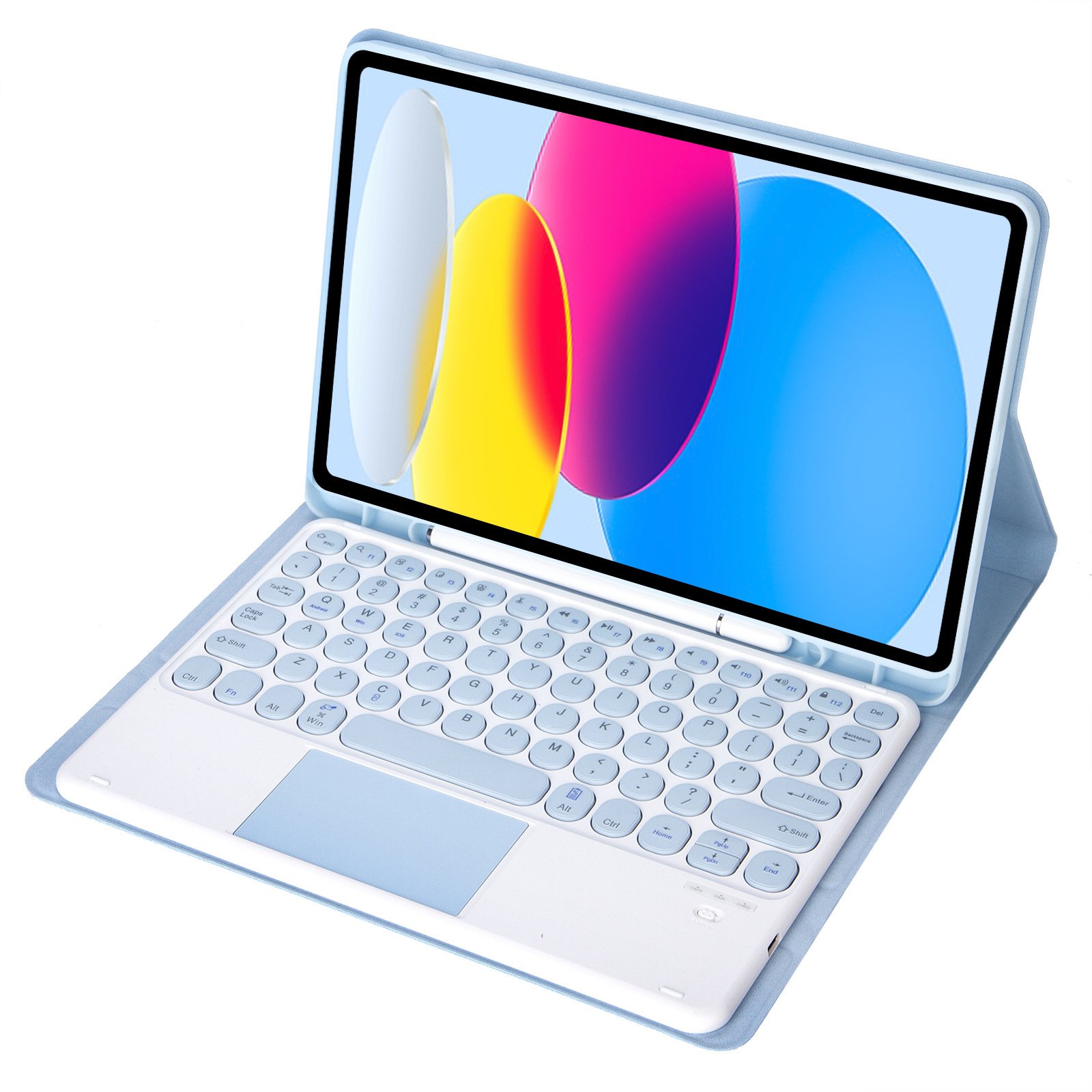Touchpad Keyboard Case cover for ipad 8th 9th generation case with keyboard folio protect cover