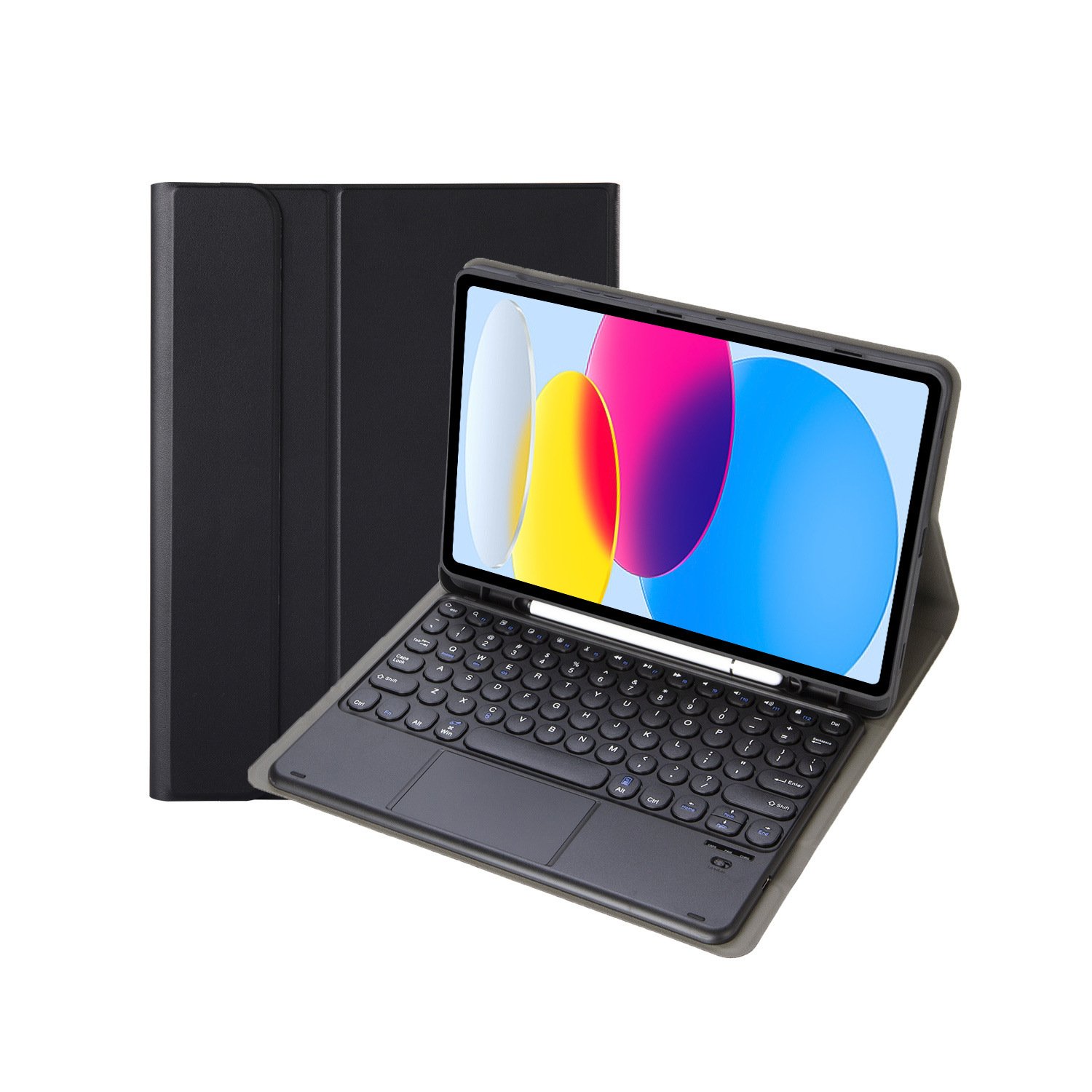 Touchpad Keyboard Case cover for ipad 8th 9th generation case with keyboard folio protect cover