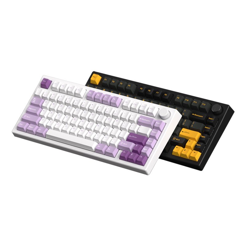 Mechanical Gaming Keyboard 75 Keys Blue Switches Backlit Keyboard for Gamer RGB Laptop Black