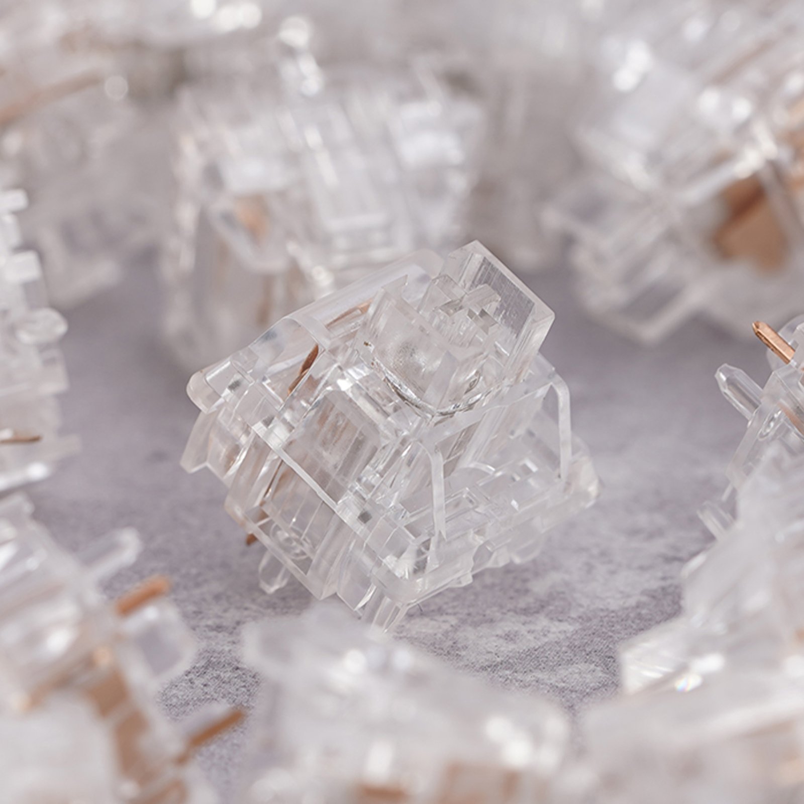 60g Customized Nylon Housing Translucent Stem Mechanical Keyboard Linear Switch Keycap Axis