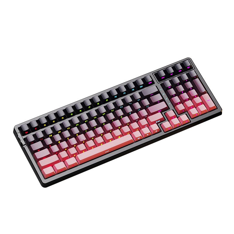 100-Key Mechanical Gaming Keyboard with Hot-Swappable Switches & Triple Mode Connectivity: Bluetooth, 2.4G, and Wired.