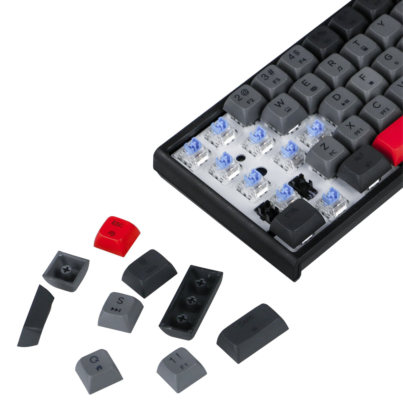 OEM Wireless Mechanical Gaming Keyboard 67 Keys RGB Backlit Hot Swappable Anti Ghosting Keyboard