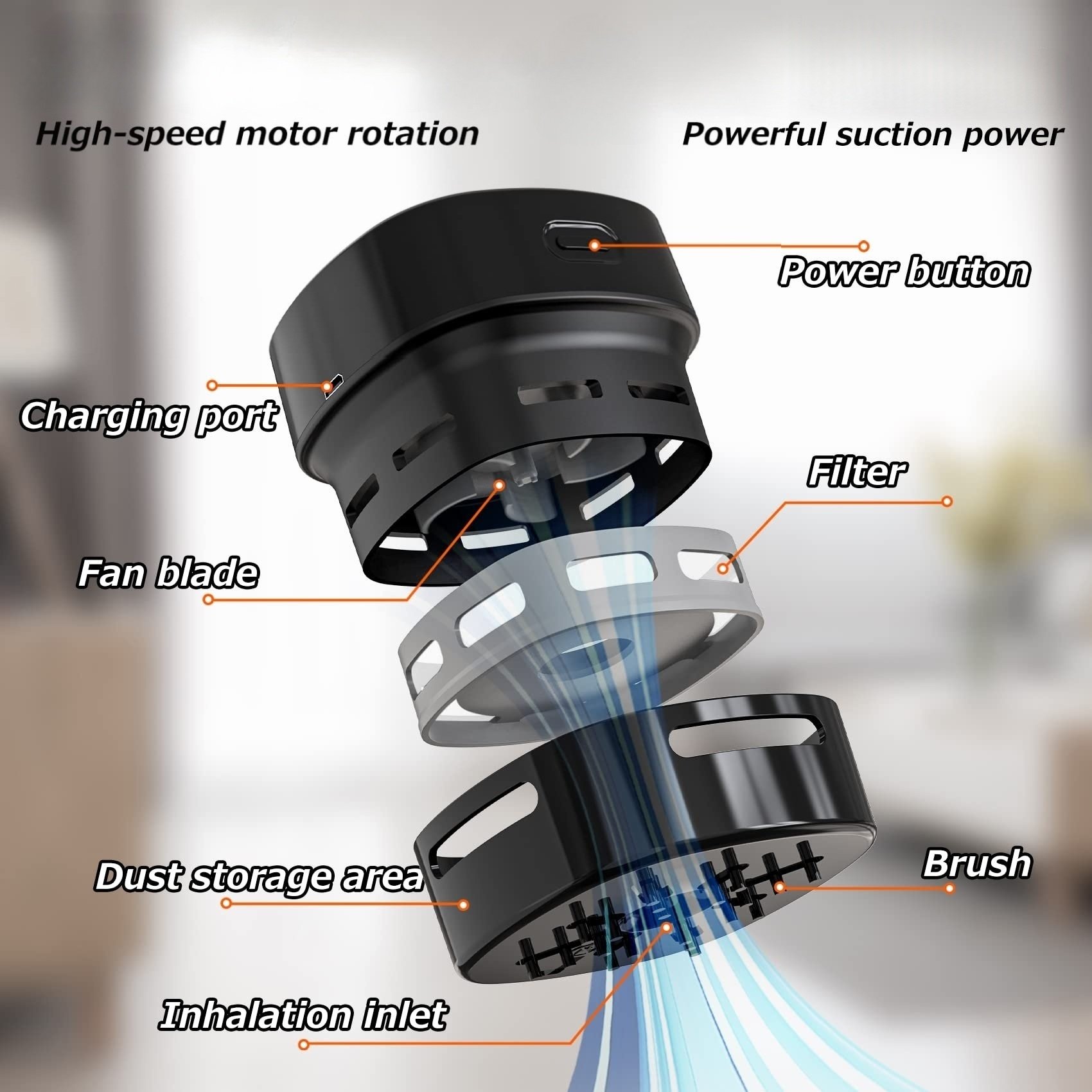 Mini Portable USB Rechargeable Handheld Aspiradora De Escritorio Aspirateur Ordinateur Electric Desk Vacuum Cleaner For Keyboard