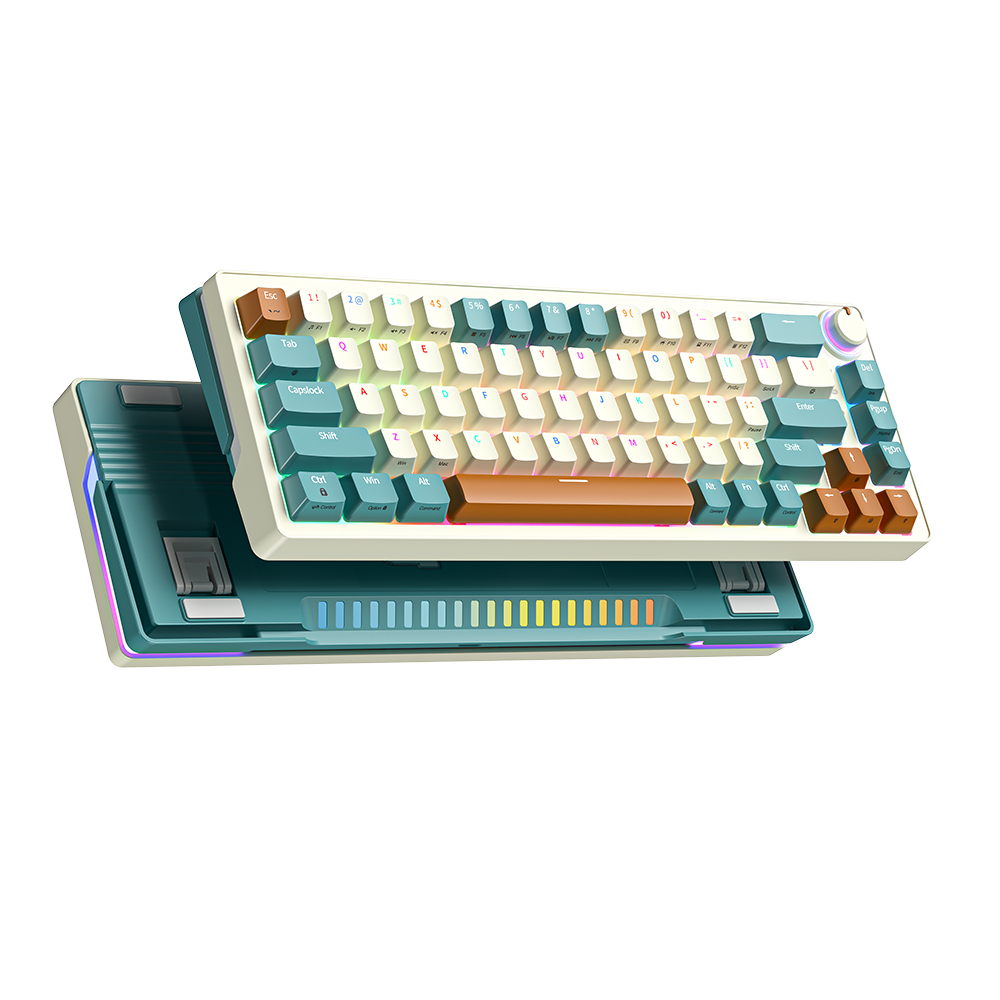 68 Keys Mechanical Gaming Keyboard Ultra Portable Mini Detachable USB Cable 16.8 Million Color LIGHTSYNC RGB Keyboard