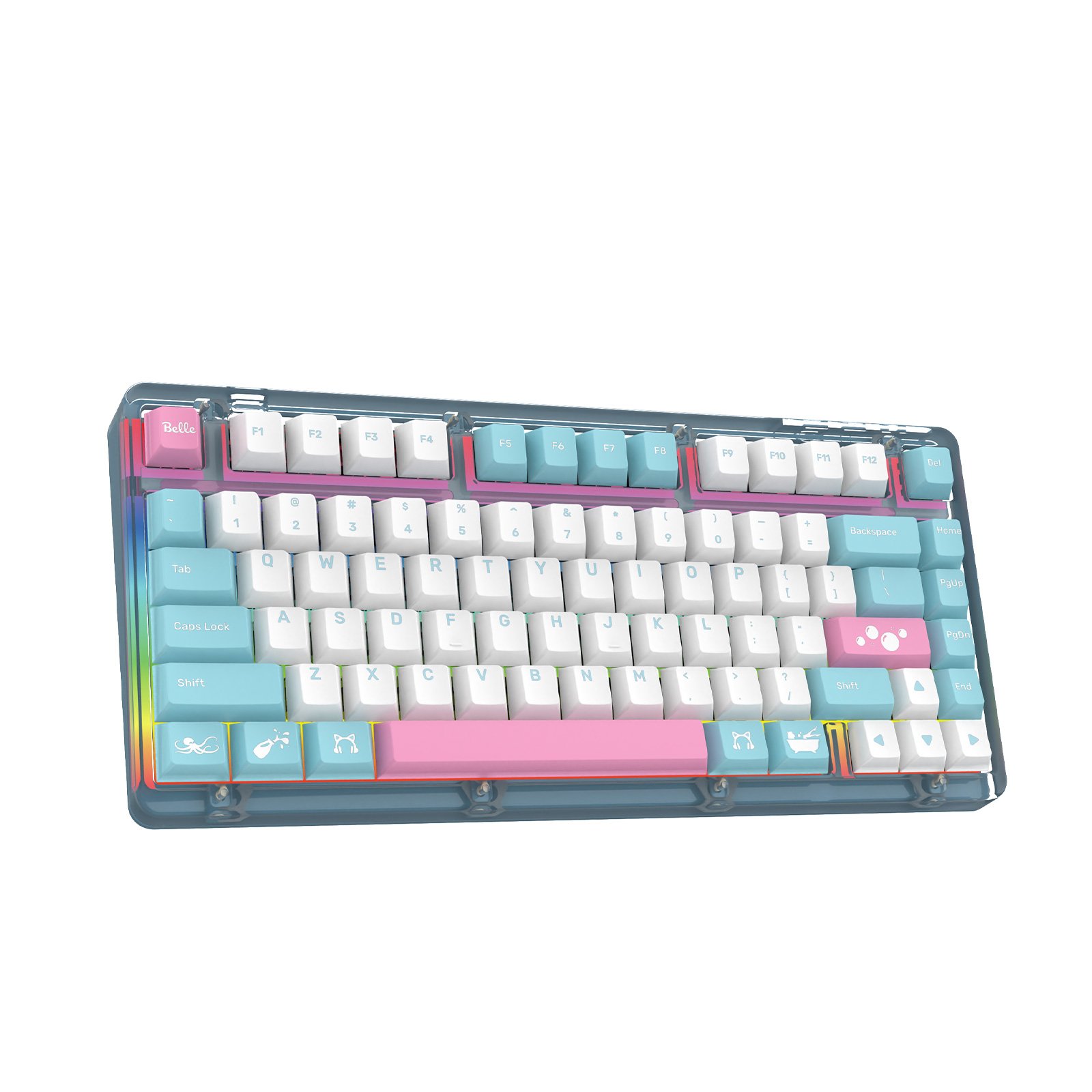 TOPSTYLE TKB-K75B High Quality Wired Cherry Switch Mechanical Keyboard RGB Hot Swap Keyboard Customized Usb Desktop OEM USB 2.0