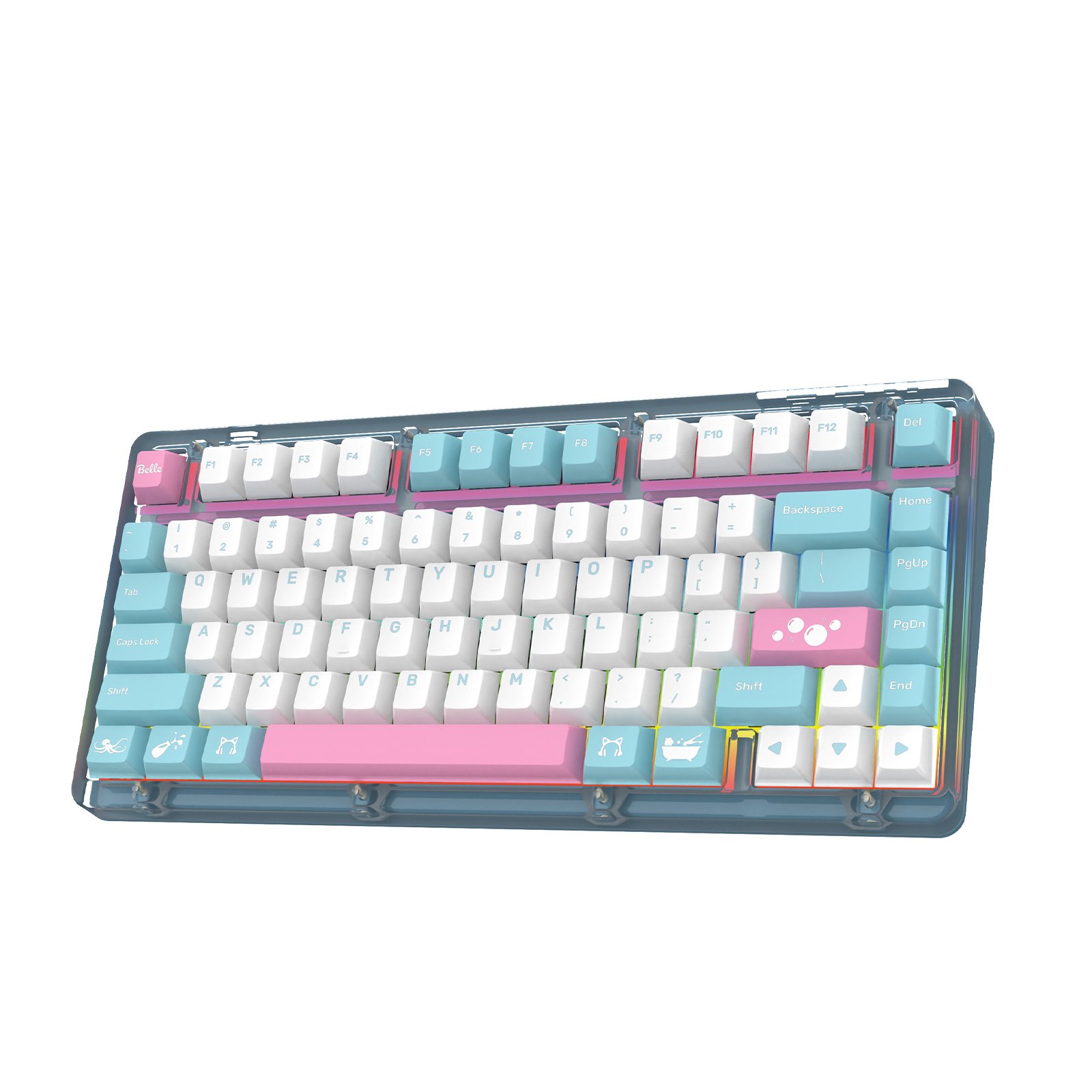 TOPSTYLE TKB-K75B High Quality Wired Cherry Switch Mechanical Keyboard RGB Hot Swap Keyboard Customized Usb Desktop OEM USB 2.0