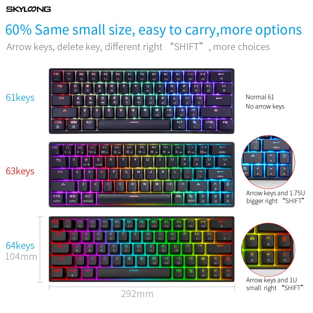 2022 japanese arabic korean thai premium keyboard rk61 costom keyboard mechanical keyboard