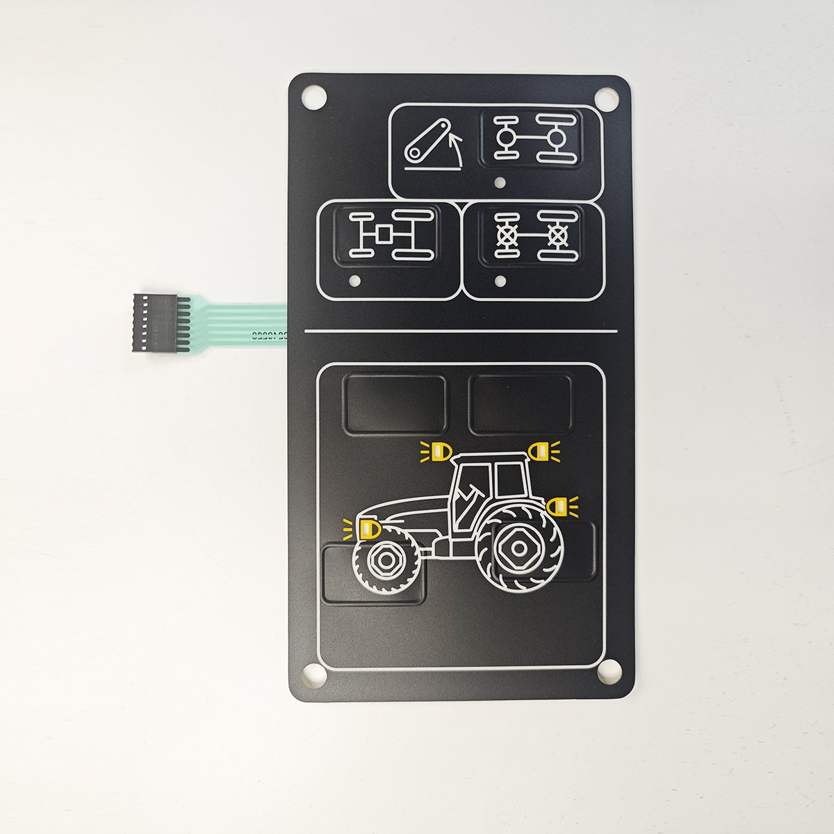 High quality directly membrane keyboard film adhesive tape matte graphic overlay membrane switch