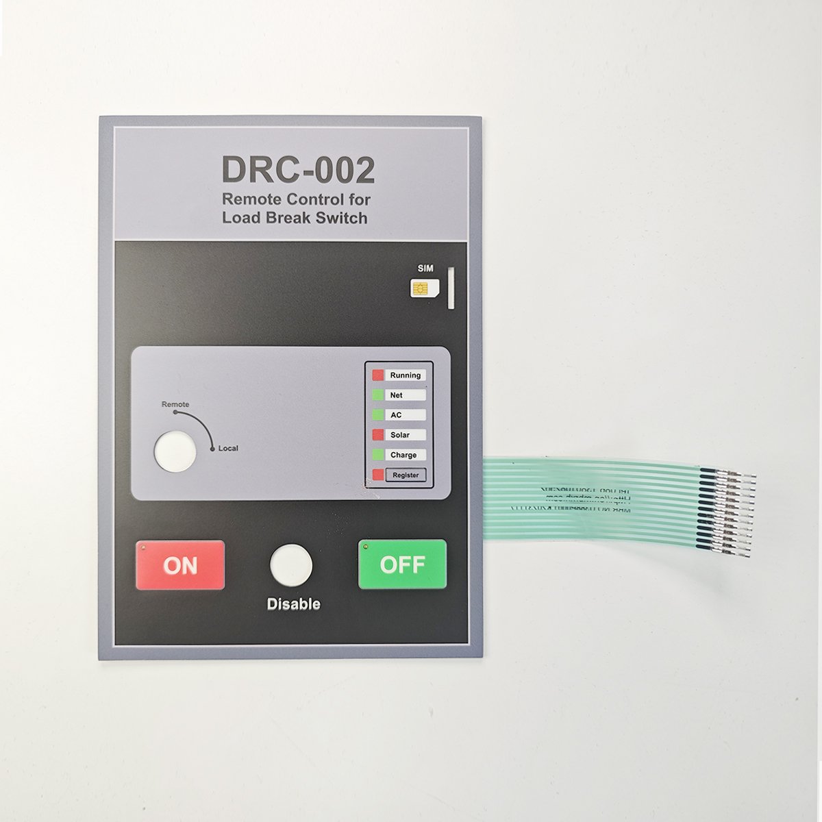 High quality directly membrane keyboard film adhesive tape matte graphic overlay membrane switch