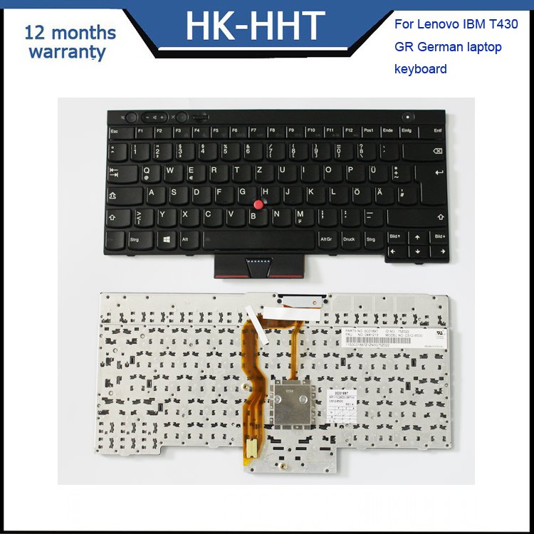 laptop keyboard replacement for T430 German keyboard with backlight orpointer