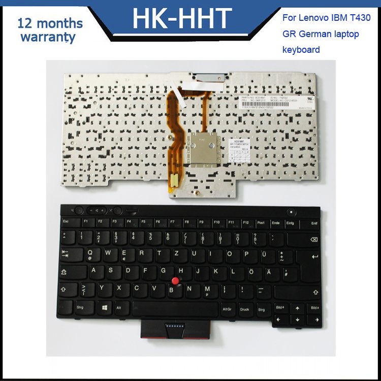 laptop keyboard replacement for T430 German keyboard with backlight orpointer