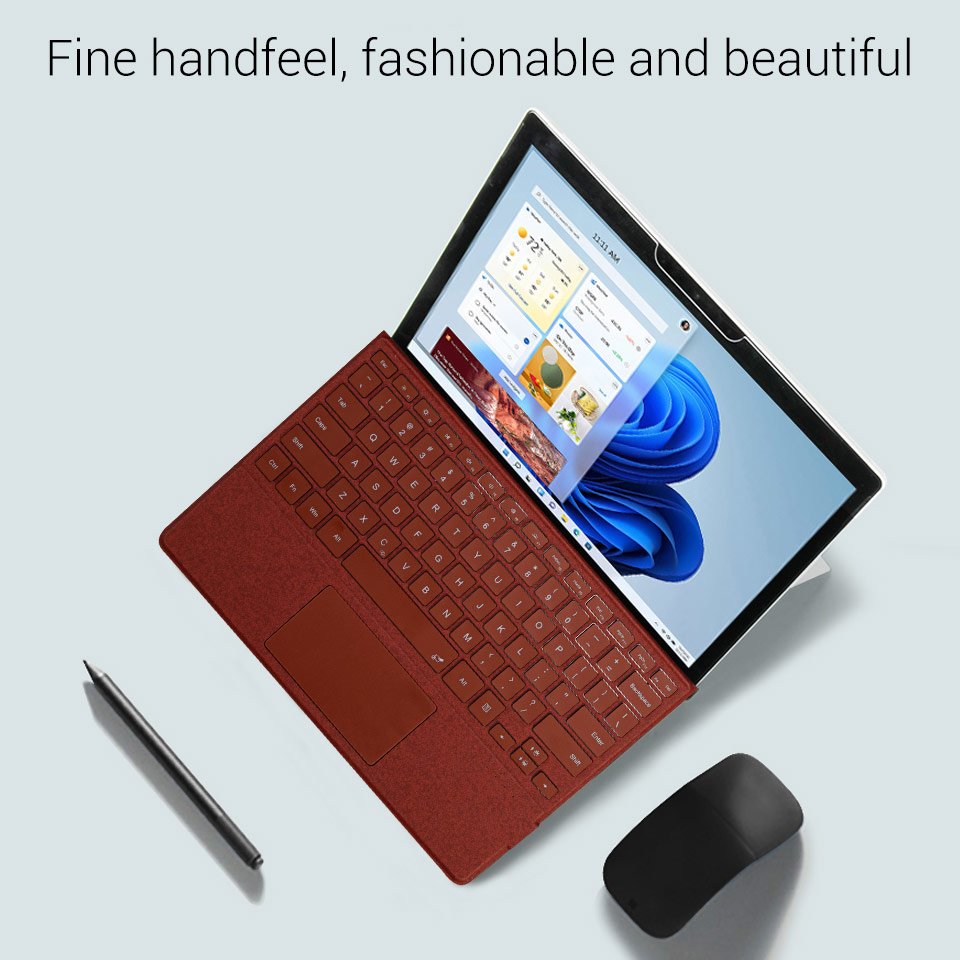 YiLing Portable Ultra Thin Keyboard Mini Type case Cover for Surface Pro 8/X/9