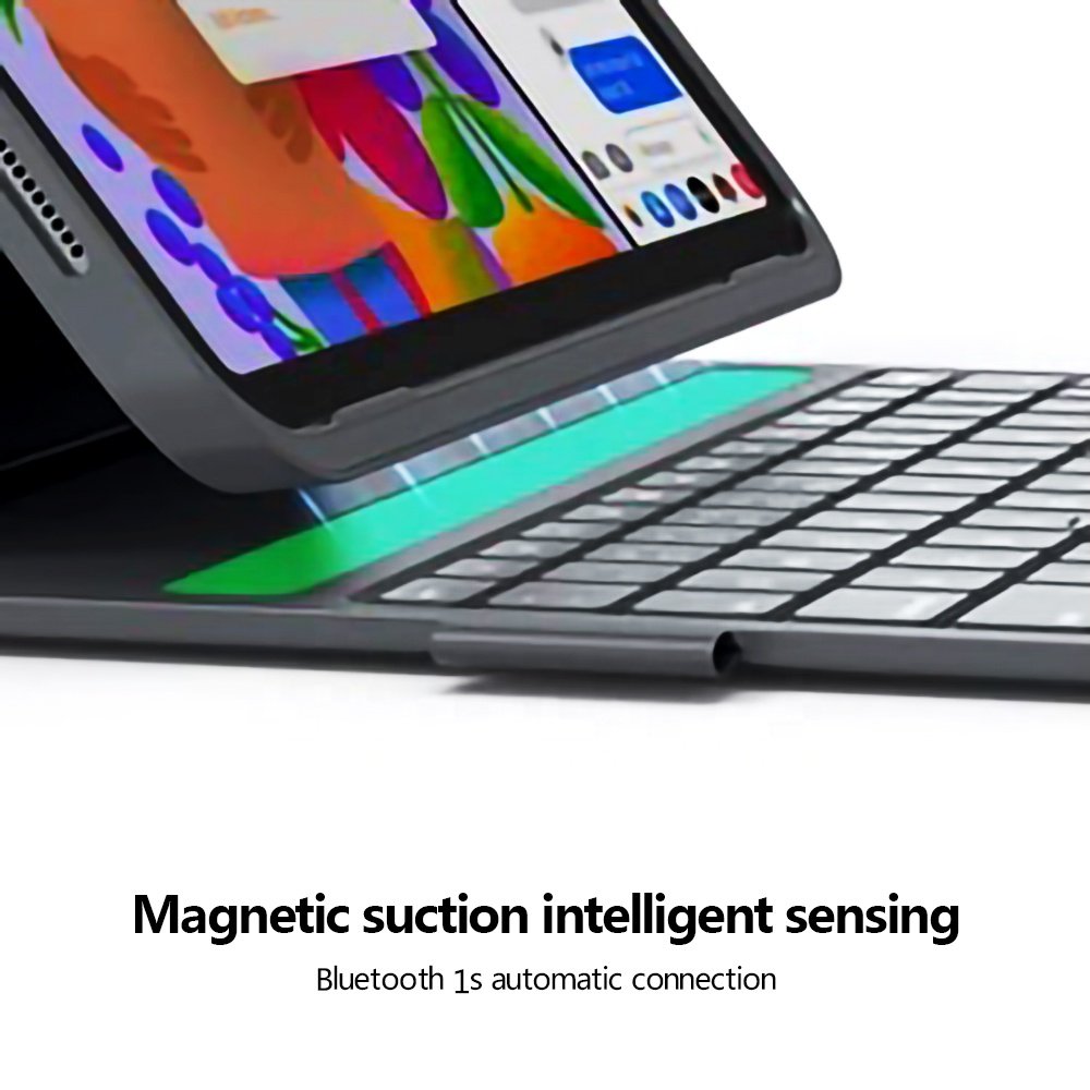 Shockproof Slim Folio Keyboard Case for iPad Air 6th 10.9'' 12.9'' Magnetic Stand Case Cover for iPad Pro 11''(5th) 2024