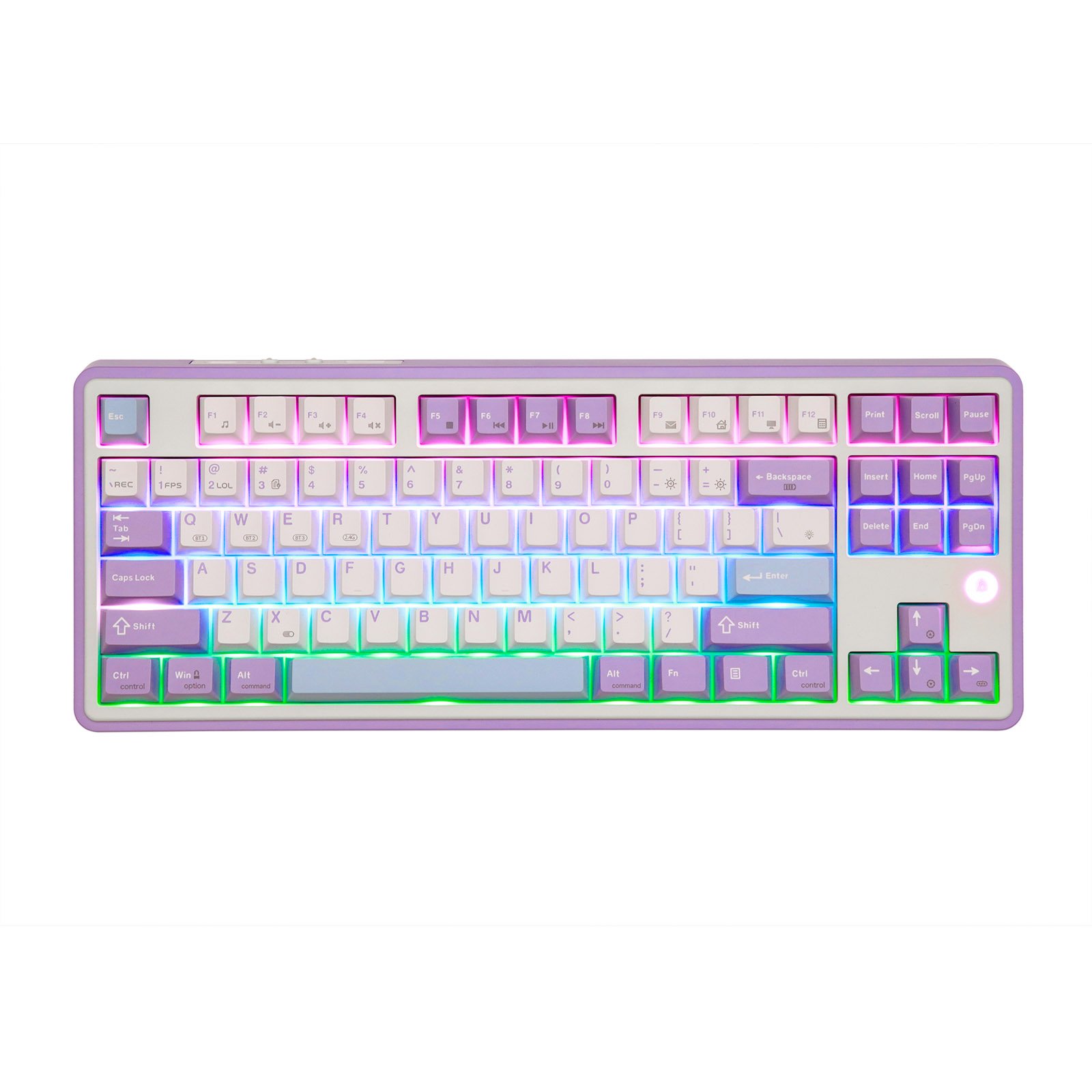 Ajazz AK870 TKL Gasket-mounted Hot Swappable Wireless Gaming Keyboard for Win/Mac keyboard kit tkl mechanical keyboard