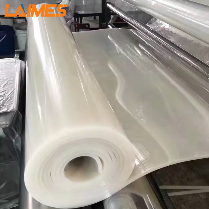 Milky white 100% Virgin Silicon Translucent Rubber Sheet For heat Resist Cushion