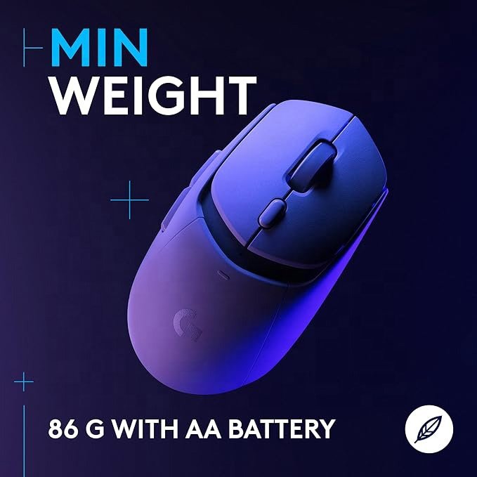 Logitech G309 Lightspeed Wireless Gaming Mouse Lightweight LIGHTFORCE Hybrid Switches Hero 25K Sensor