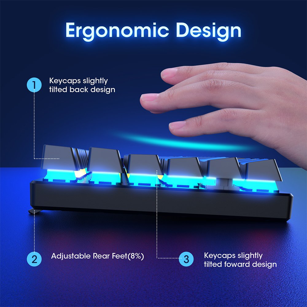 SAMA Low MOQ Gaming Mechanical Keyboard Multimedia 87 Keys Tenkeyless LED RGB Backlit PC Gamers Wired Computer Keyboard