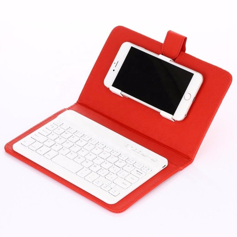 universal phone Blue tooth wireless keyboard and case for mobile cell phone smart phones with holder