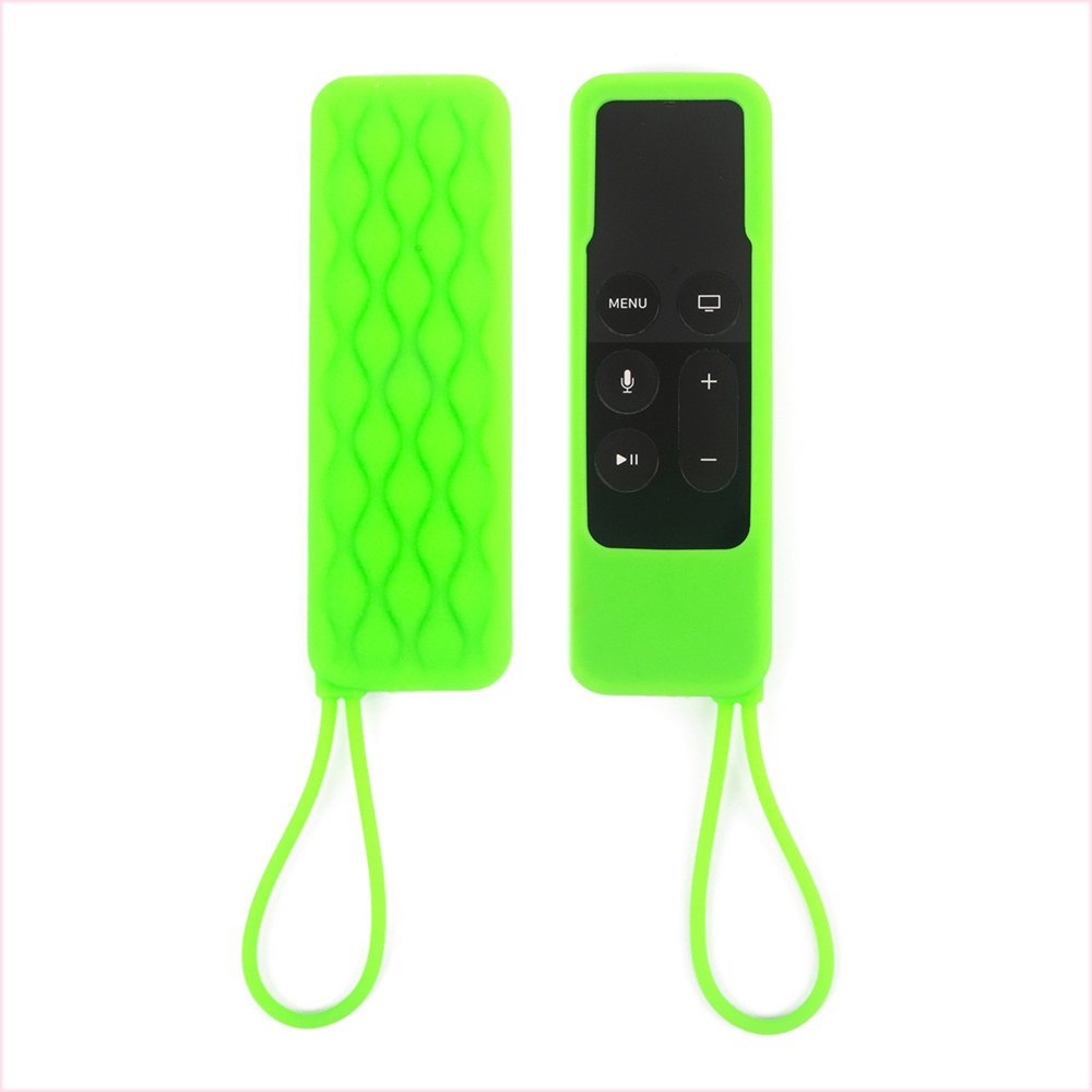 Fluorescent Green Cover Apply for tvs Remote Protection Sleeve for Apple Fourth Remote Control