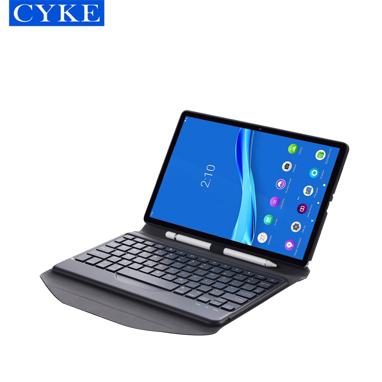 CYKE Flip Cover Tablet Keyboard Case For Lenovo Tab M10 Fhd Plus 2nd Gen 10.3 TB-X606F TB-X606X 2020