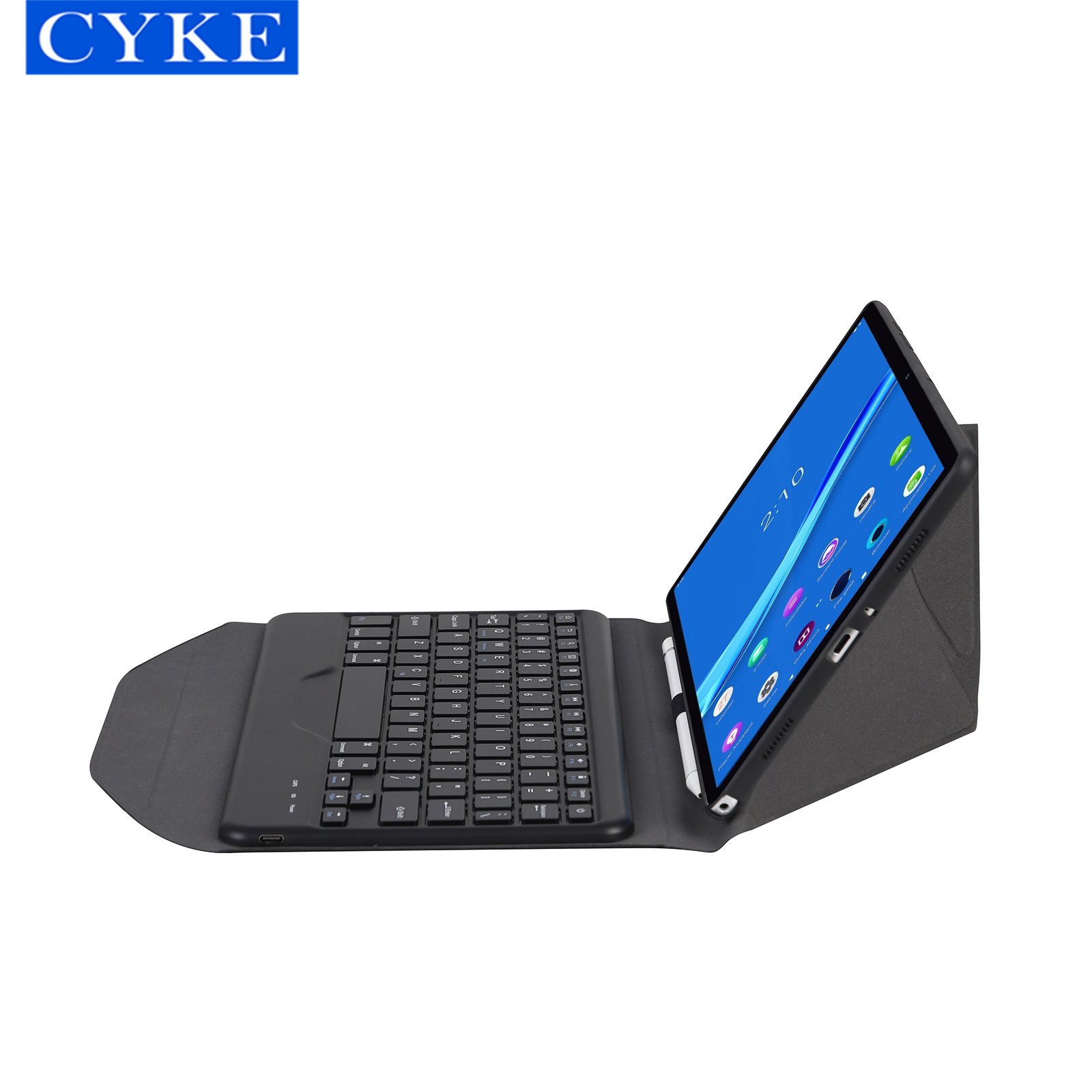 CYKE Flip Cover Tablet Keyboard Case For Lenovo Tab M10 Fhd Plus 2nd Gen 10.3 TB-X606F TB-X606X 2020