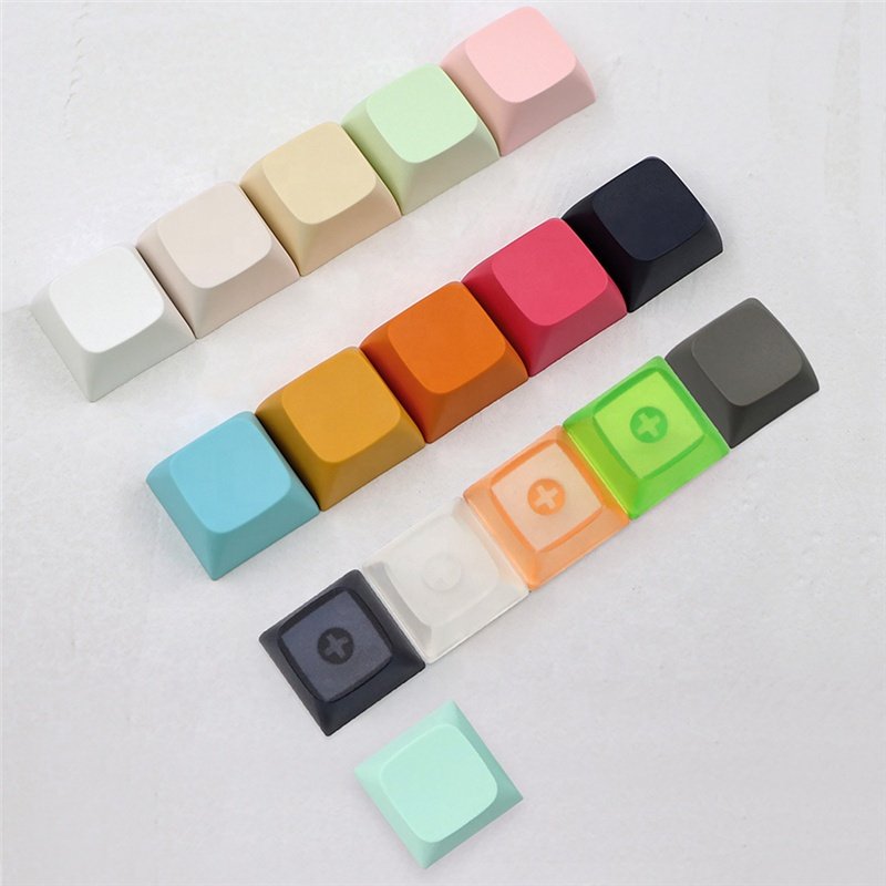 Multi-color XDA Blank Keycap Durable PBT Material 1U Mechanical Keycap Transparent Black White With Mx Switch